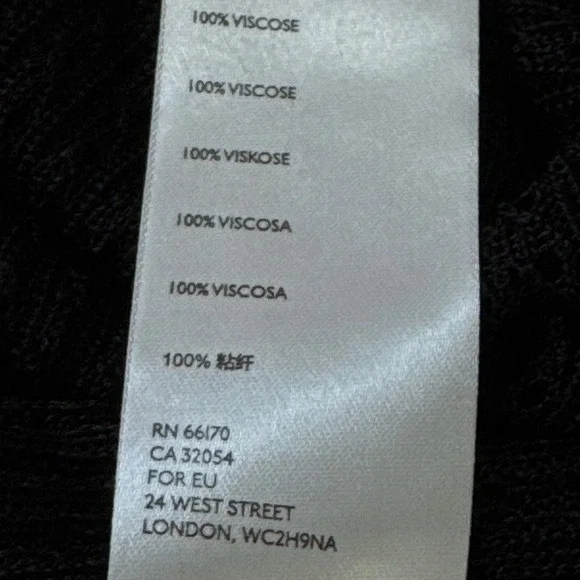 Free People Black Sheer Knit Long Sleeve Top‎ Lightweight Layering Size L - Picture 10 of 10